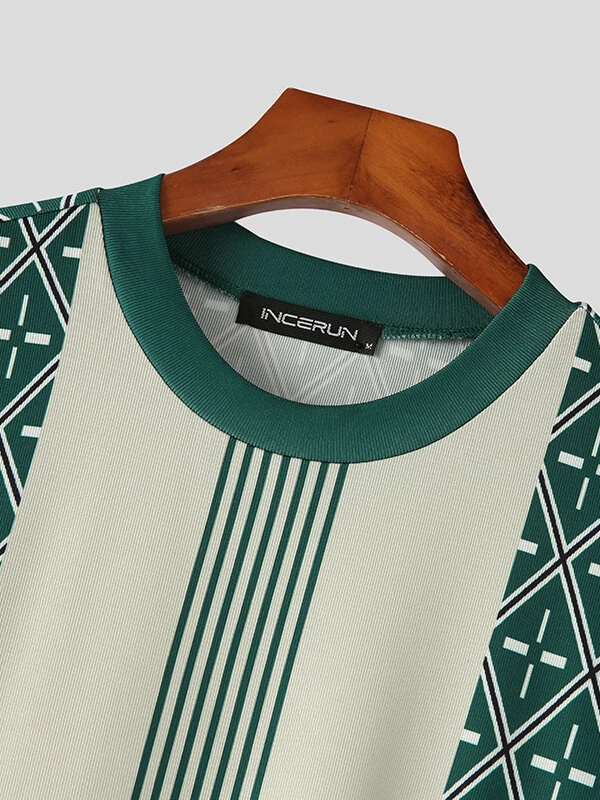 Mens Print Crew Neck Short Sleeve T-shirt 6 Mens Print Crew Neck Short Sleeve T-shirt - Image 4