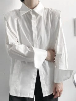 Mens Shoulder Ruffled Concealed Placket Casual Shirts 13 Mens Shoulder Ruffled Concealed Placket Casual Shirts -Incerun Shop 5fb6f4cc 0b02 45a7 8e4c 8a83272bf337