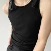 Mens Leather Shoulder Buckle Design Knitted Vest -Incerun Shop 60cb4e72 5332 4738 a58b 3e0c833ce7fd