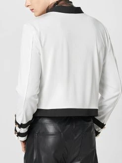 Mens Color Block Chain Metal Button Jacket -Incerun Shop 6168f7c0 4c44 4dc6 8004 464cae4457f5