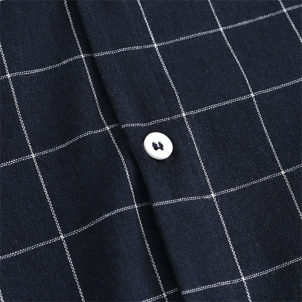 Mens Plaid Lapel Casual Short Sleeve Shirt 12 Mens Plaid Lapel Casual Short Sleeve Shirt - Image 10