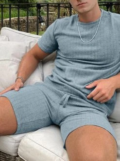 Men's Casual Soft Solid Color T-Shirts Set -Incerun Shop 625e1ea2 7b1b 406a b824 721231903a6d