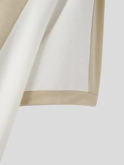 Mens Color Block Patchwork Casual Short Sleeve Golf Shirt -Incerun Shop 6644e03a 3cc2 46b5 a18b 3ac13ec6ce4e