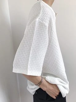 Men V-neck Half-sleeve Solid Color T-Shirt -Incerun Shop 686d7cb5 b8d2 46bc a411 f772629cbb21