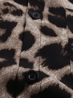 Mens Leopard Print Casual Short Sleeve Shirts -Incerun Shop 698a8e16 8fb7 43f4 9be7 11f3b8c35f7e