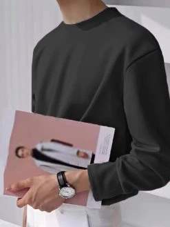 Mens Casual Solid Color Long-sleeved T-Shirts -Incerun Shop 6aa8f9ed 50e2 494c 9c98 249b8d6c853d