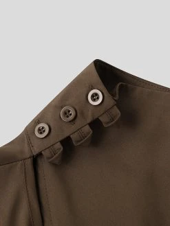 Mens Solid Cowl Neck Button Design Half Sleeve T-Shirt -Incerun Shop 6afa44b9 f2b0 4609 95d3 c20dcee2869e