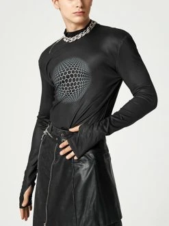 Mens Print Long Sleeve Half-collar T-shirt 13 Mens Print Long Sleeve Half-collar T-shirt -Incerun Shop 6b32ab8e ae3f 4eb1 b2d1 d8510de1c756