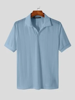 Mens Striped Slim Short Sleeve Lapel Shirt 19 Mens Striped Slim Short Sleeve Lapel Shirt -Incerun Shop 6c124183 f5f6 4fac 899a 14714f0d7dc7