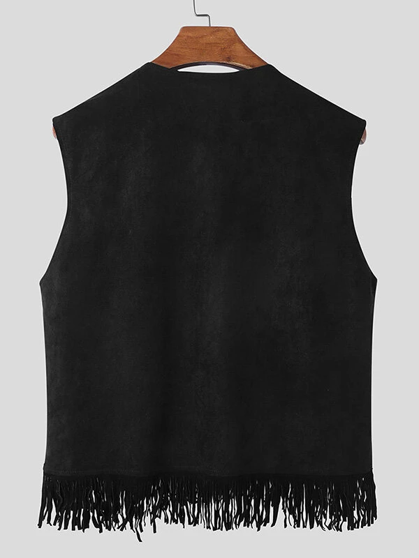 Mens Fringe Pocket Waistcoat 6 Mens Fringe Pocket Waistcoat - Image 4