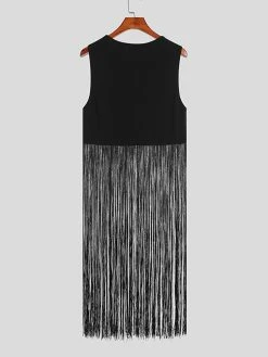 Mens Fringe Hem Crop Vest -Incerun Shop 6d8ff5c6 df72 46da 9612 ab0d09fa3760