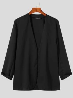 Men Collarless Loose Casual Long Sleeve Blazer -Incerun Shop 6dbadb22 aa89 4705 96f5 e7ac6fccfaea
