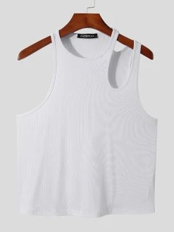 Mens Sexy Cutout Shoulder Sleeveless Vest 23 Mens Sexy Cutout Shoulder Sleeveless Vest -Incerun Shop 6e463f6a 2635 4726 a172 12b20d1d94f7