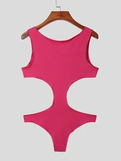 Mens Sexy Side Cutout Sleeveless Triangle Bodysuit -Incerun Shop 7034a2bc ae45 4396 8364 a128e3ff9c8f