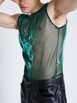 Men See Through Shiny Coating Crop Top -Incerun Shop 706b151a ecbe 42b6 b963 f7bdccf0ada7