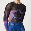 Mens Abstract Print See Through Mesh Long Sleeve T-Shirt -Incerun Shop 70f5f8df e64b 496e b9d6 f3aaa48e08b8