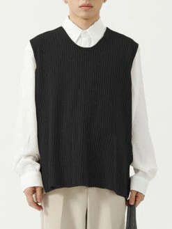 Mens Loose Round Neck Sleeveless Sweater Vest 17 Mens Loose Round Neck Sleeveless Sweater Vest -Incerun Shop 716042bb 63c0 416c af2e afd17e41a0ec