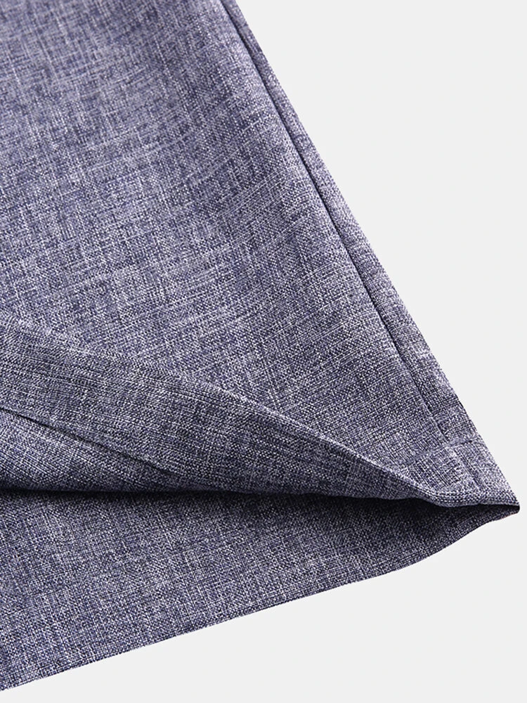 Men Soild Chinese Button V-neck Short Sleeve Henley Shirt 12 Men Soild Chinese Button V-neck Short Sleeve Henley Shirt - Image 10