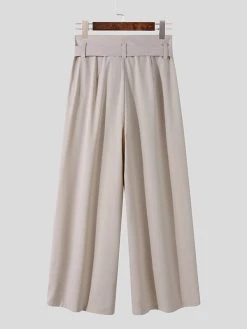 Men Loose High-waisted Straight-leg Pants -Incerun Shop 71e048fa a8ab 4332 ad5e 03c3cd9a4af2