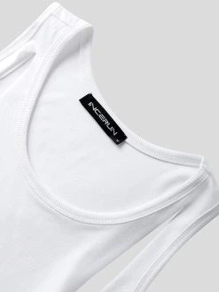 Men Hollow Cutout Shoulder Straps Solid Vest 9 Men Hollow Cutout Shoulder Straps Solid Vest -Incerun Shop 720fc474 a1d2 48b1 96d7 fc543c4f1511