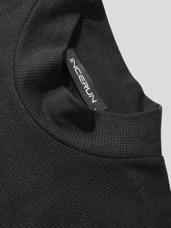 Men Turtleneck Knitted Textured Vest 23 Men Turtleneck Knitted Textured Vest -Incerun Shop 72401ab1 2a6b 40b9 aaaa 2ed544ff4cf3