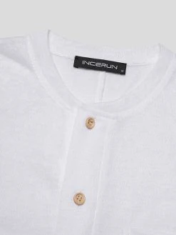 Men Button Solid Color Long-sleeved Jumpsuit 11 Men Button Solid Color Long-sleeved Jumpsuit -Incerun Shop 739717a0 5194 46a8 8dd3 45022a741dfa