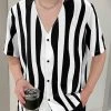 Mens Wave Striped V-Neck Casual Short Sleeve Shirt 2 Mens Wave Striped V-Neck Casual Short Sleeve Shirt -Incerun Shop 745d5ed9 f775 49d5 9449 6a41205e1b85