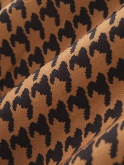 Mens Houndstooth Pattern Crew Neck Knit Short Sleeve T-Shirt -Incerun Shop 762d5818 ca29 4e60 8194 6222e9a2bfac