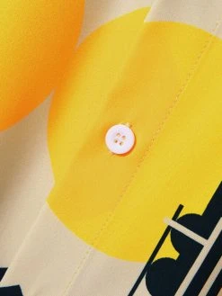 Mens Music Equipment Printed Shirt -Incerun Shop 7687c0ef a510 4fd8 9a3a f0c474198648