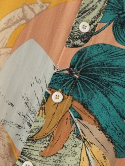 Mens Plant Print Lapel Short Sleeve Shirt -Incerun Shop 77299693 4c51 49fb af29 98e6141f7fdd