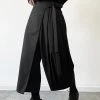 Mens Irregular Lace-up Pleated Wide-leg Pants 1 Mens Irregular Lace-up Pleated Wide-leg Pants -Incerun Shop 77fe5634 4ec7 469d 86e6 042dd8c9878b