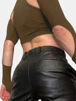 Mens Sexy Two-piece Crop Top T-shirt 19 Mens Sexy Two-piece Crop Top T-shirt -Incerun Shop 789bf223 5a34 4be8 8fed 40150727feec