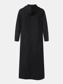 Men Cotton Middle Robe Solid Long Sleeve Hooded T-Shirt -Incerun Shop 7a2ed20c 90bf 449b b288 3372afd939eb