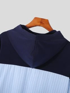 Mens Color Block Pocket Hoodie Shirt -Incerun Shop 7b5f8f82 9427 4022 bf5c c87e60372a49
