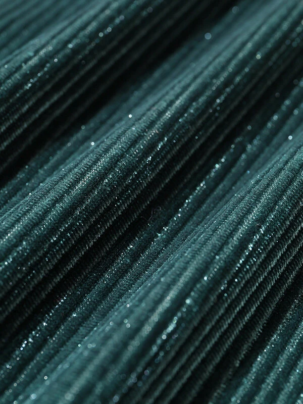 Mens High Neck Velvet Striped Long-sleeved T-Shirt 8 Mens High Neck Velvet Striped Long-sleeved T-Shirt - Image 6