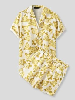 Mens Hawaii Floral Short Sleeve Two Pieces Suit 17 Mens Hawaii Floral Short Sleeve Two Pieces Suit -Incerun Shop 7ca2b9f4 5708 401f 9829 c0a29fc1c63e