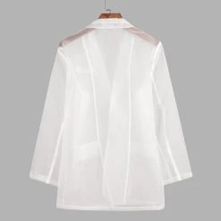 Men Transparent Casual Jacket Shirts 13 Men Transparent Casual Jacket Shirts -Incerun Shop 7ccd2386 af95 47e9 bd49 71ad47cfec25