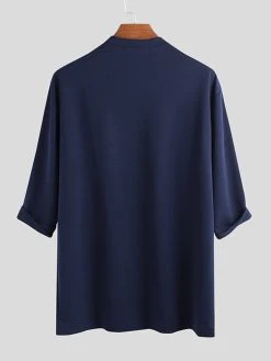 Summer Mens Baggy Loose Long Sleeve Casual T-shirts -Incerun Shop 7cd88a5e 68b3 4e0c aaac 39be522057a8