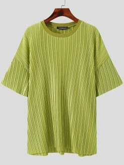 Mens Striped Stand Collar Short Sleeve T-Shirt 16 Mens Striped Stand Collar Short Sleeve T-Shirt -Incerun Shop 7eeb2391 7a5f 47c9 bc0d b3b789b247b7