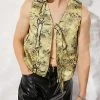 Men Sexy Snakeskin Print Open Front Waistcoat -Incerun Shop 7fc1e599 c11e 4915 ad82 97b764bfae96