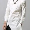 Men Asymmetric Hem Long Sleeve Shirt -Incerun Shop 804d4f02 53b3 455e 810b b343c6ec22a5