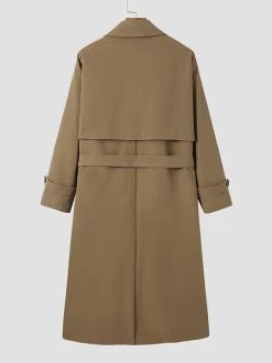 Mens Double-breasted Waist Belt Long Coat 21 Mens Double-breasted Waist Belt Long Coat -Incerun Shop 80754af6 95e3 4803 9036 6f6ecbe04cbd
