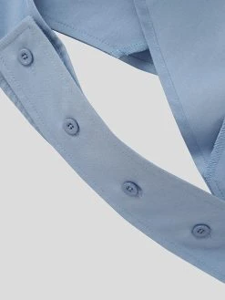 Mens Solid Irregular Cross Cutout Crop Blazer -Incerun Shop 80ff1a11 015d 46fd acc5 ccf7876f3000