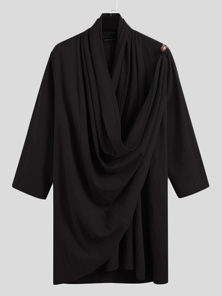 Men Retro Loose Cotton Linen Yoga Suit 7 Men Retro Loose Cotton Linen Yoga Suit - Image 5