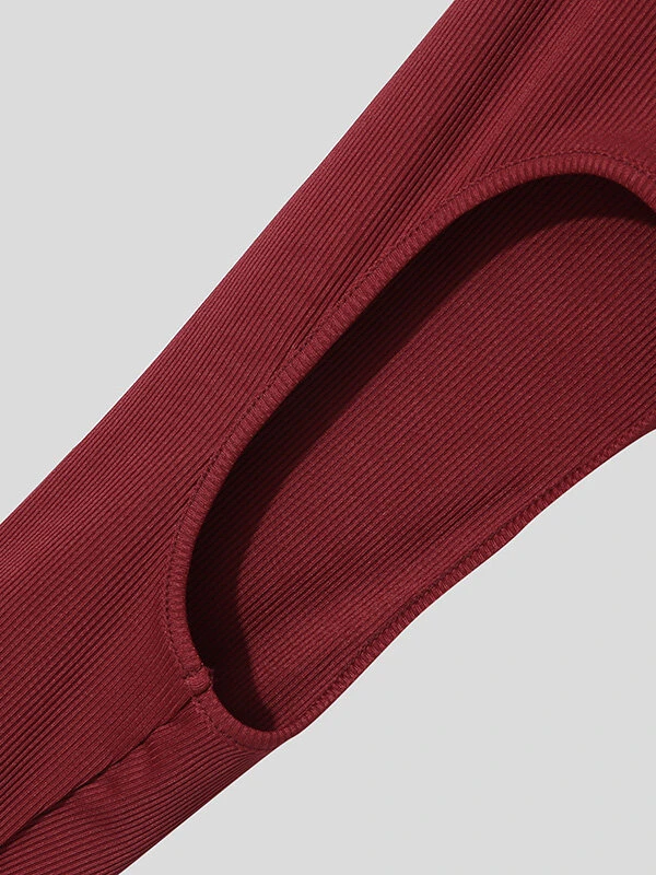 Mens Sexy Two-piece Crop Top T-shirt 12 Mens Sexy Two-piece Crop Top T-shirt - Image 10