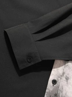 Mens Gothic Punk Patchwork Long Sleeve Shirts -Incerun Shop 863a113e ee2e 4fac 9f31 bbec2268daa8