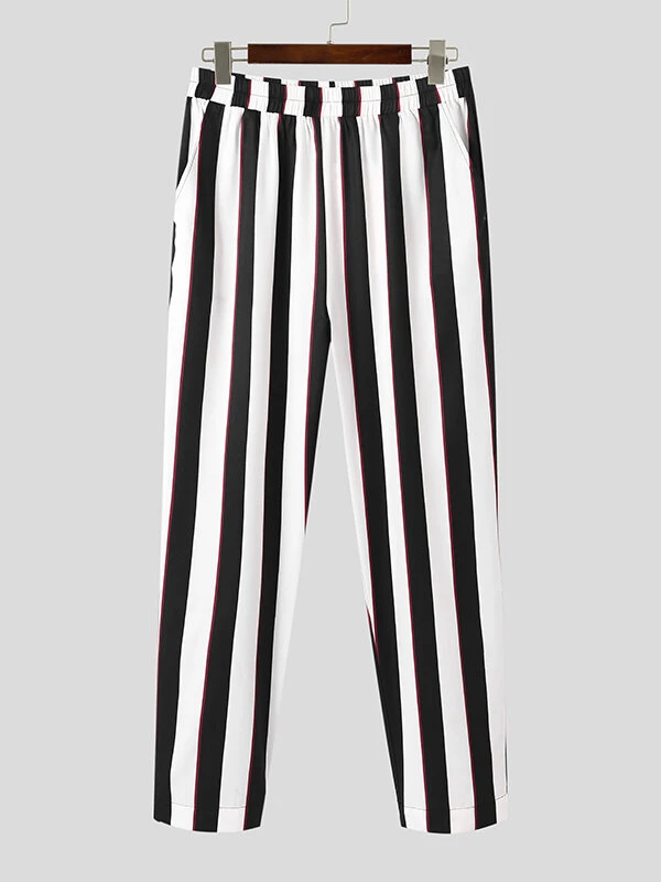 Mens Striped Short Sleeve Shirts Pants Set 12 Mens Striped Short Sleeve Shirts Pants Set - Image 10