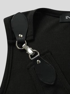 Mens Solid Buckle Design Rib-Knit Sleeveless Tank -Incerun Shop 88014515 6fb8 451c a8e6 33778eab2d57