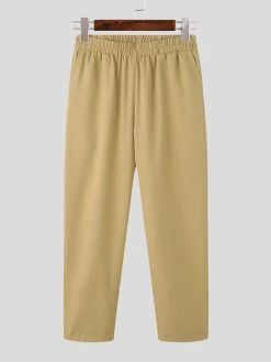 Mens Japan Solid Pocket Loose Casual Pants -Incerun Shop 88ff2172 8449 4b56 9372 01ce5eafff84
