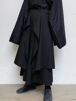 Men's Irregular Wide Leg Pants Culottes -Incerun Shop 890b7338 578c 4c95 a603 a45770dcb283